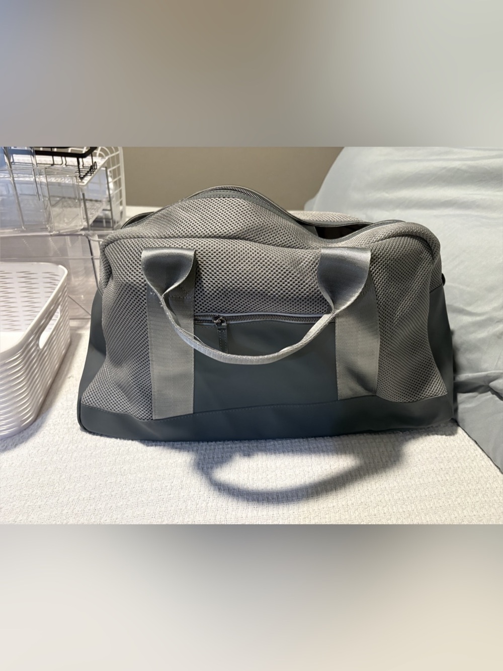 DSW Black & Gray Travel Bag New